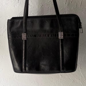 Vintage 'Brighton' Black Leather Bag
