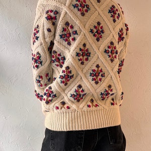 Y2k 'Partners' Cotton Ramie Knit Sweater / Medium