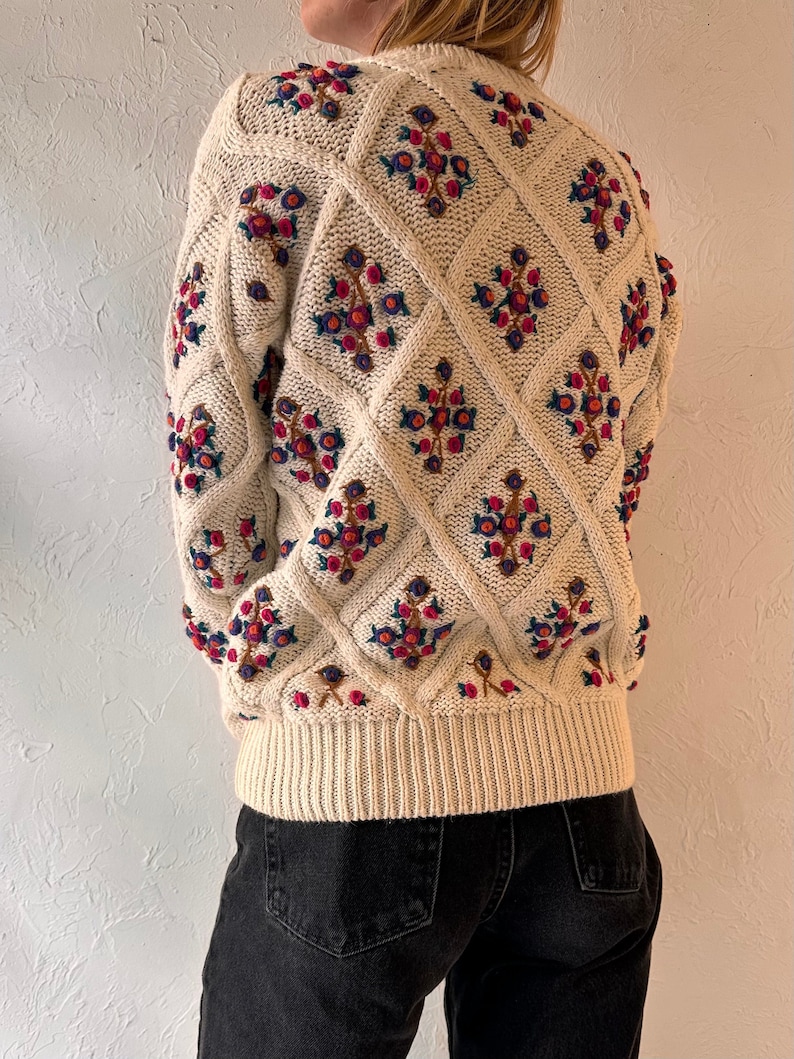 Y2k 'Partners' Cotton Ramie Knit Sweater / Medium