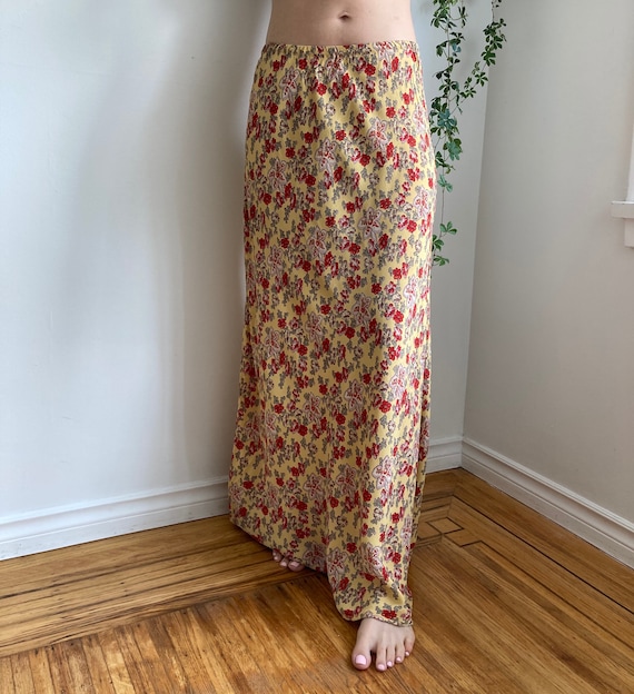 April Cornell Floral Maxi Skirt // Medium - Large