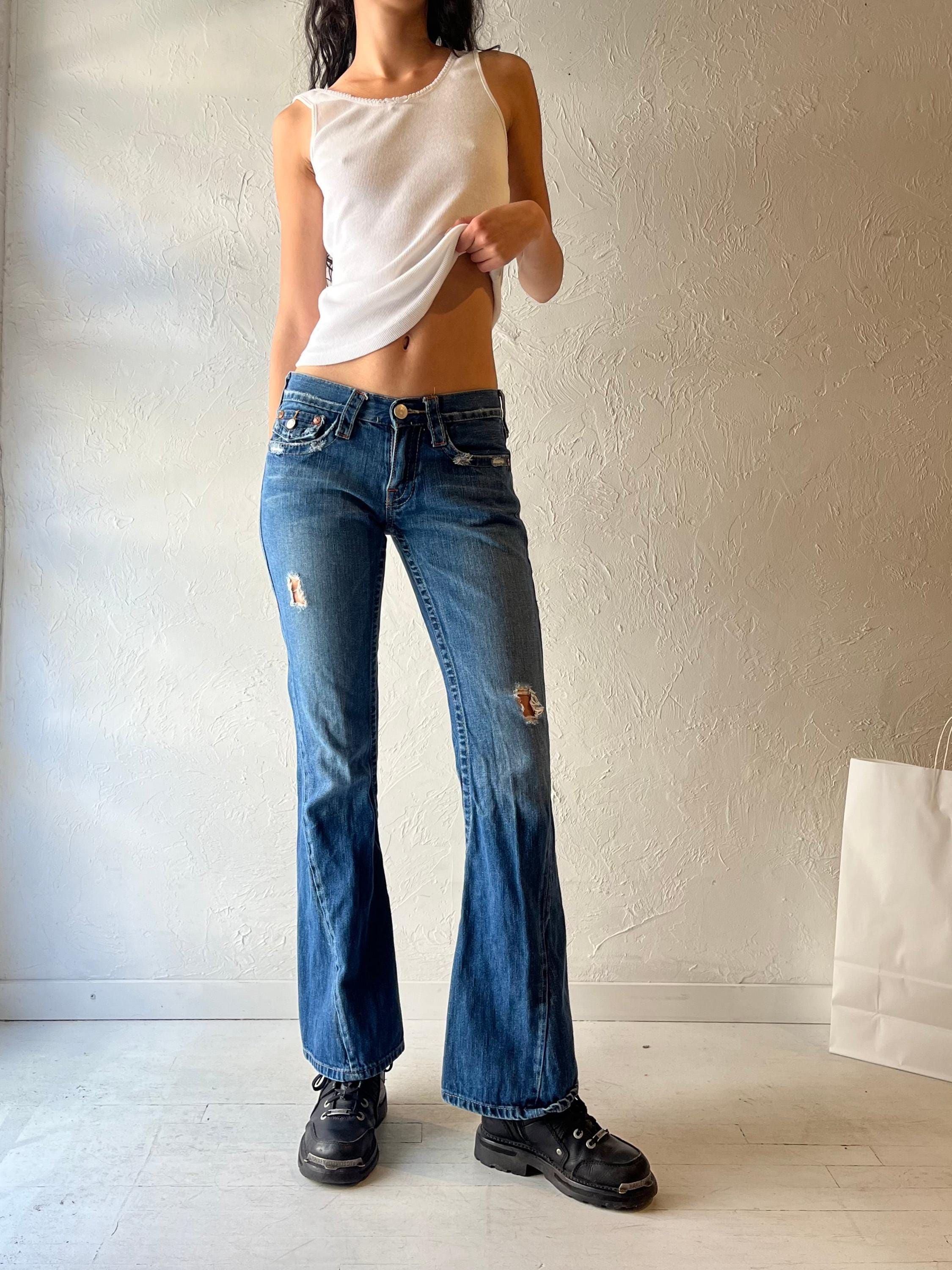 Y2K 'true Religion' Low Rise Jeans / Small - Etsy