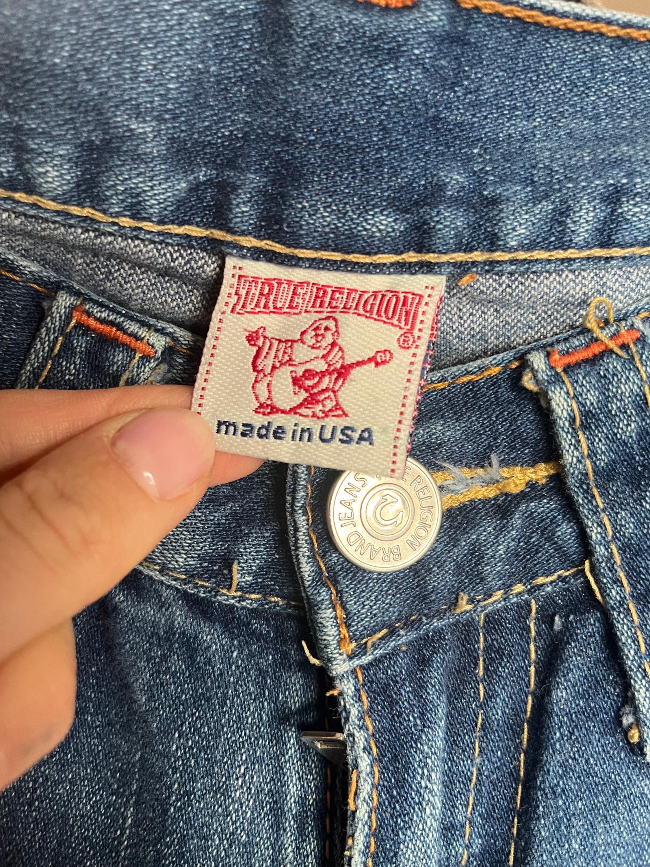 Y2K 'true Religion' Low Rise Jeans / Small - Etsy