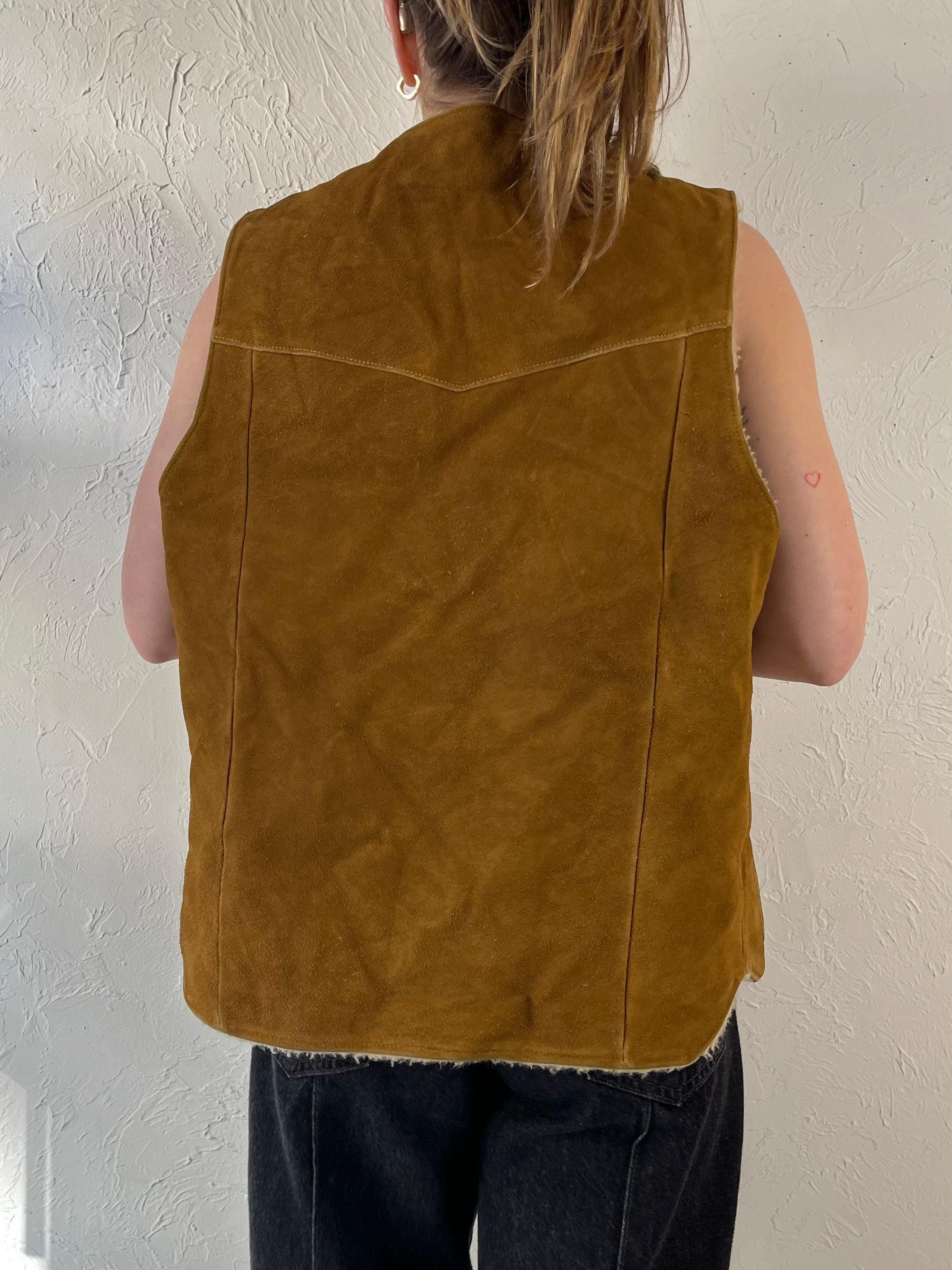 70s 'jo O Kay' Suede Leather Vest / Large - Etsy