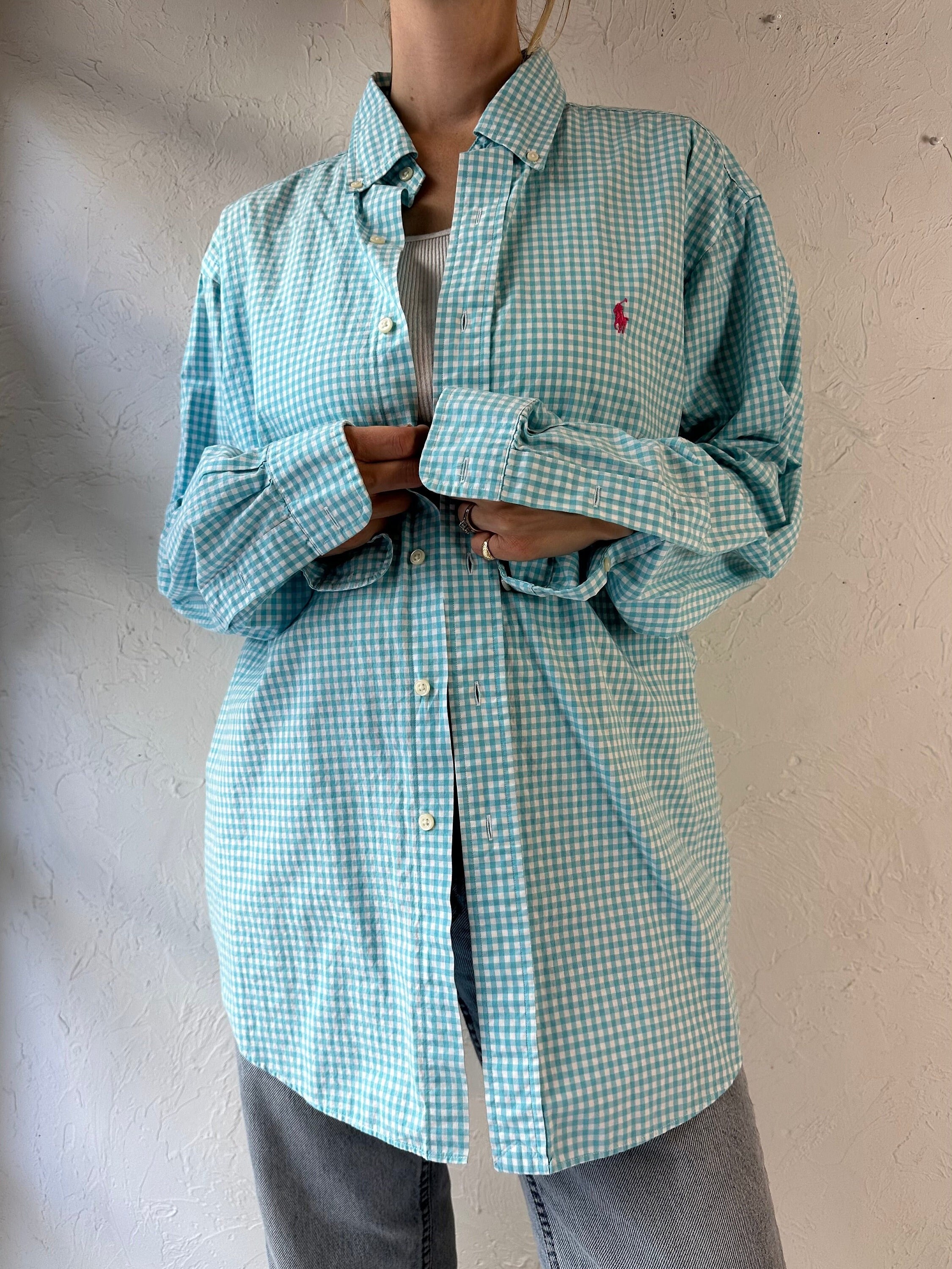 Gingham shirt ralph lauren hot sale