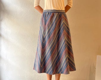 80s ‘Country Suburbans’ Knit Midi Skirt / Medium