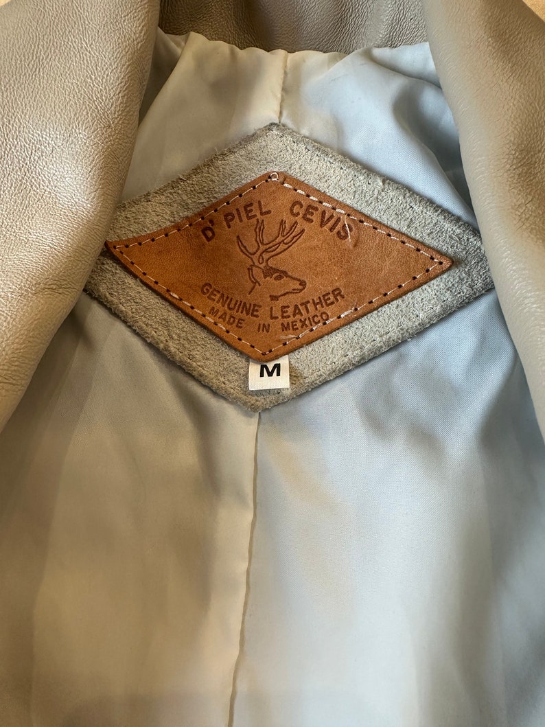 90s 'D'Piel Cevis' Two Tone Suede Leather Fringe Jacket / Medium