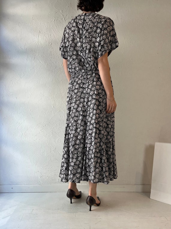 90s 'Liz Clairborne' Rayon Dress / Large - image 5