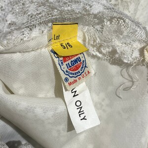 70s does Victorian Union Made beaded lace prairie wedding gown