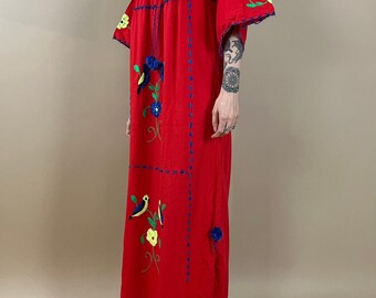 Mexican mumu dress cheap