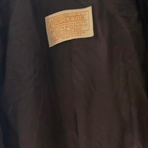Vintage 'Pendleton' Navy Blue Wool Trench Coat / Medium