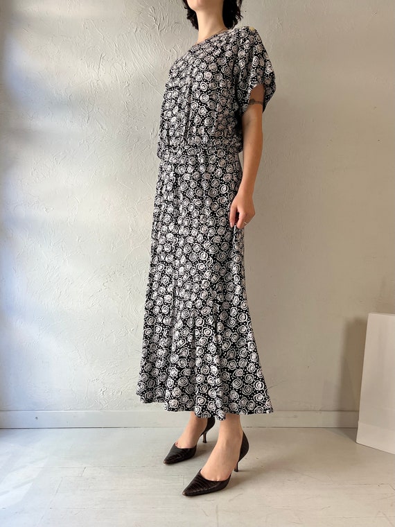 90s 'Liz Clairborne' Rayon Dress / Large - image 2