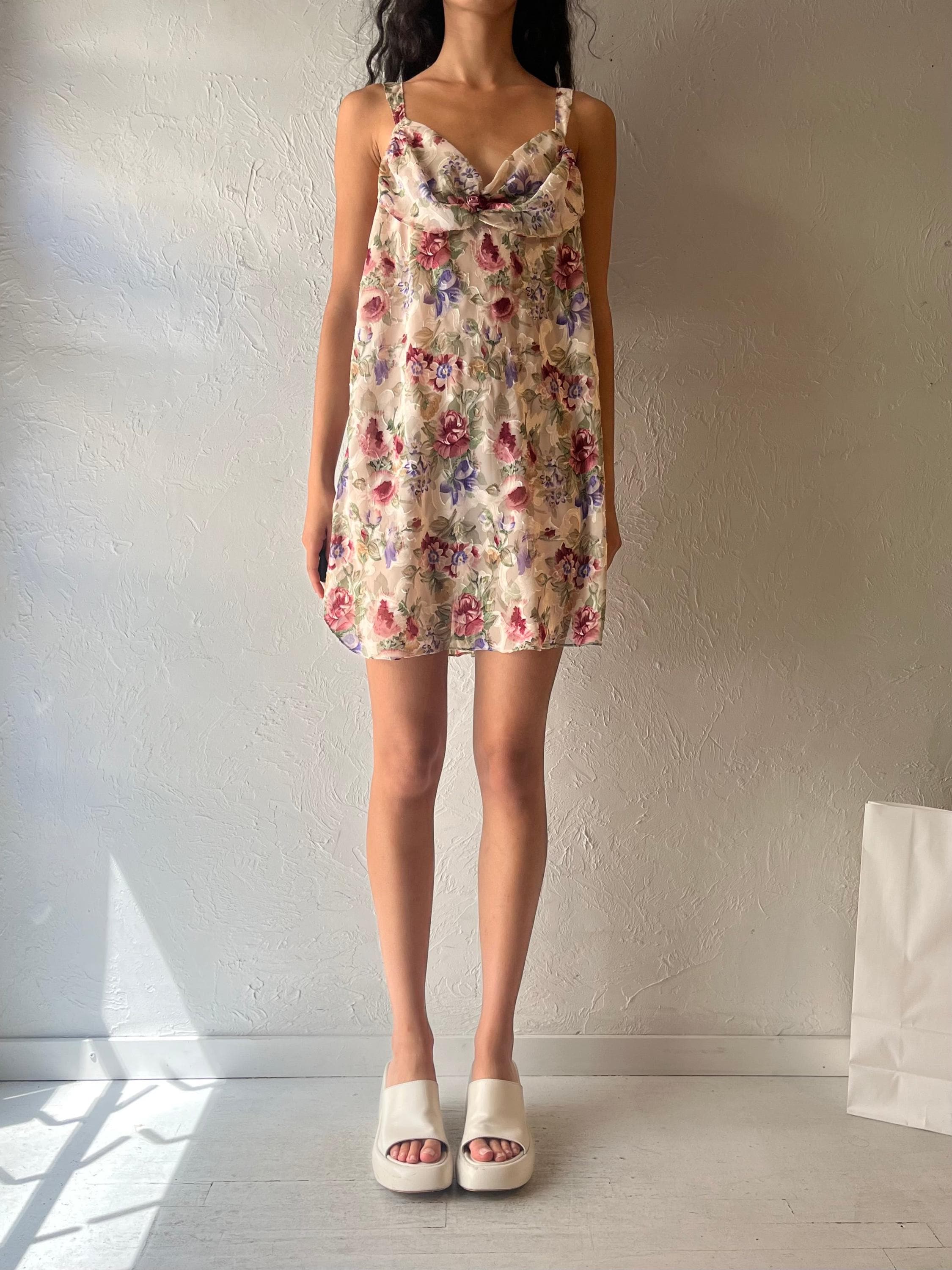 90s 'private Luxuries' Sheer Floral Slip Dress / XL - Etsy 90s 'private Luxuries' Sheer Floral Slip Dress / XL - Etsy