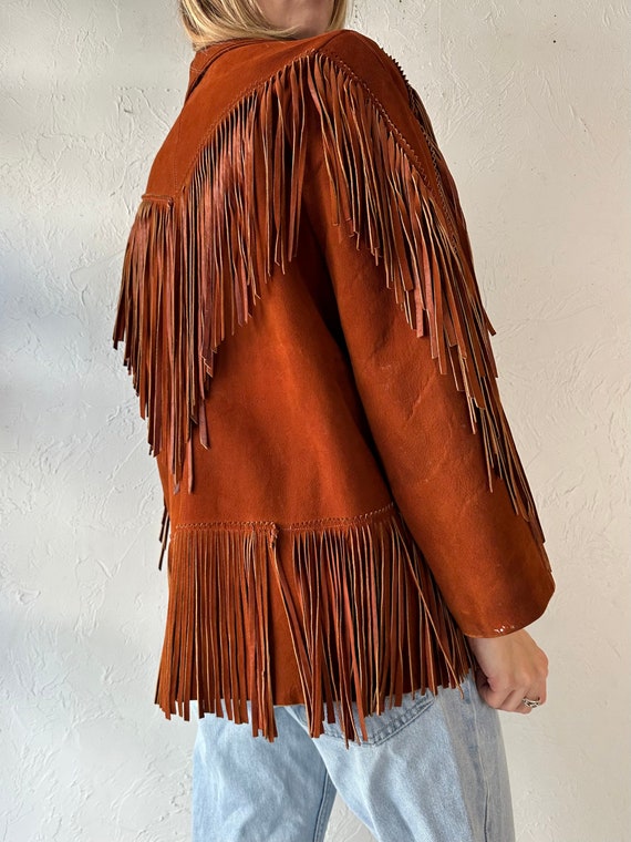 70s 'cherokee Togs' Soft Suede Fringe Western Jacket