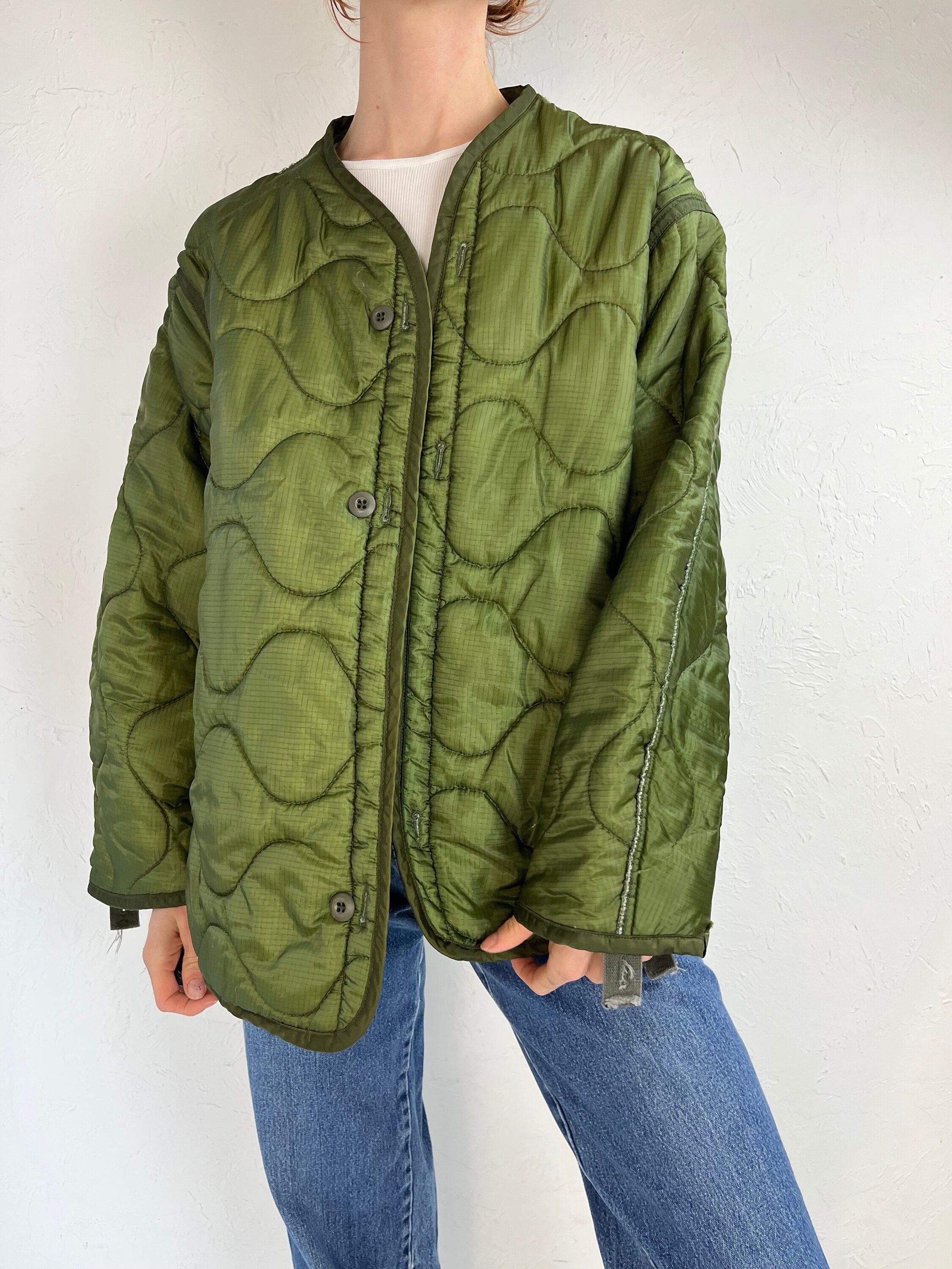 Repaired/flawed US Military Weather M-65 Field Jacket Liner