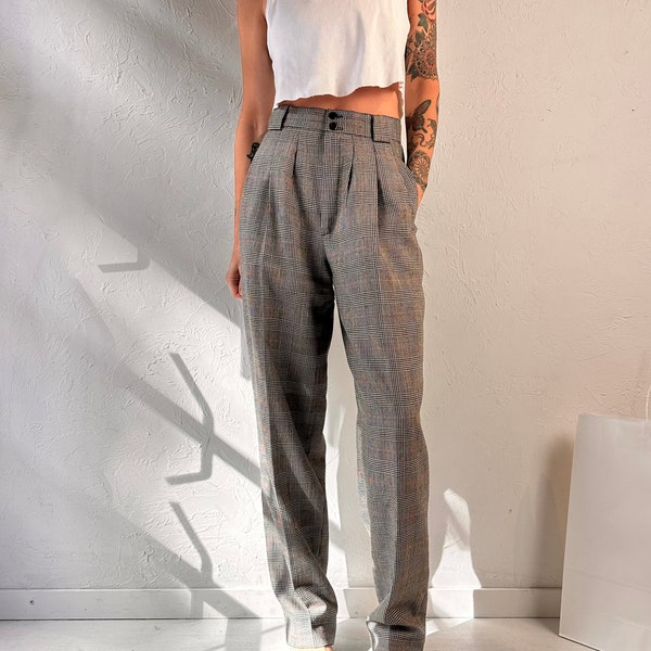 90s 'Annex' Gray Wool Trousers / Small