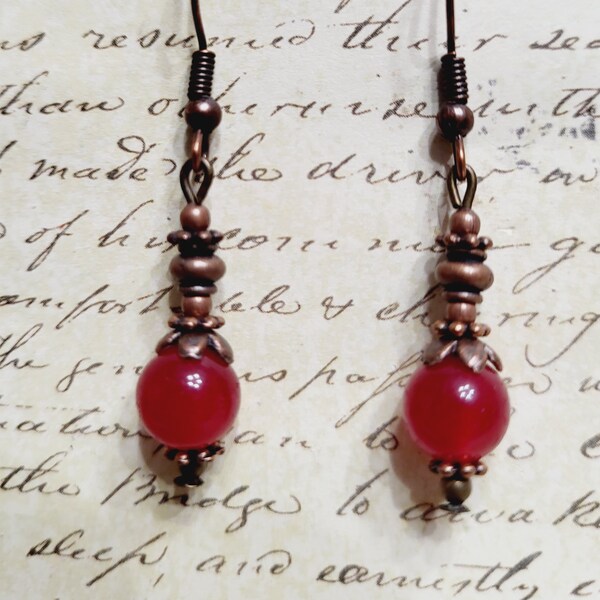 Red Agate earrings