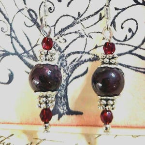 Garnet earrings