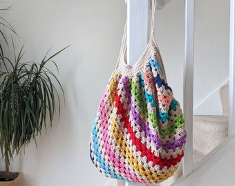 Crochet Granny Market Bag PDF Written Pattern