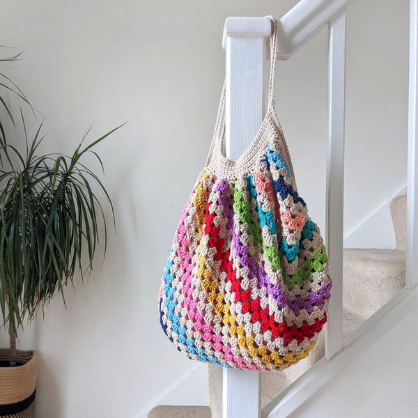 Crochet Granny Market Bag PDF Written Pattern