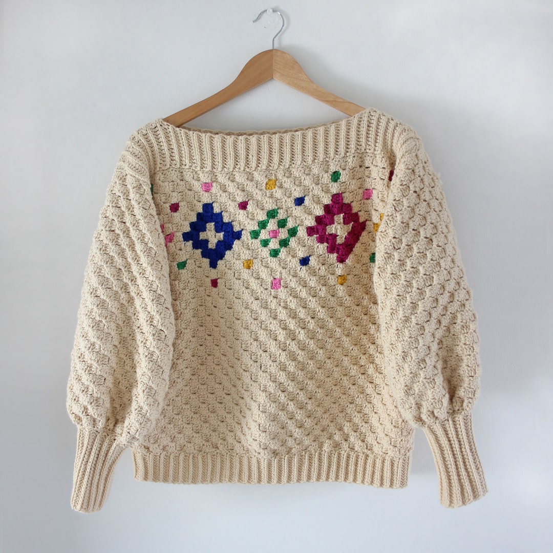 Crochet C2C Christmas Sweater Pattern. PDF Download - Etsy UK