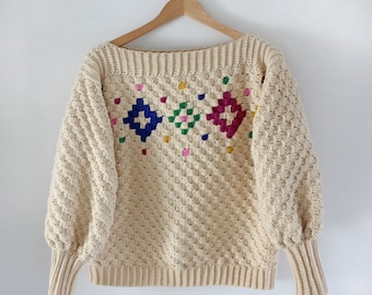 Crochet C2C Christmas Sweater Pattern. PDF download