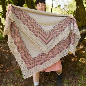 Barton Hap Crochet Shawl Pattern. Written PDF Download