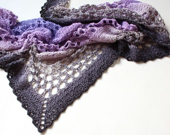 Smoke on The Water. Crochet Shawl PDF pattern