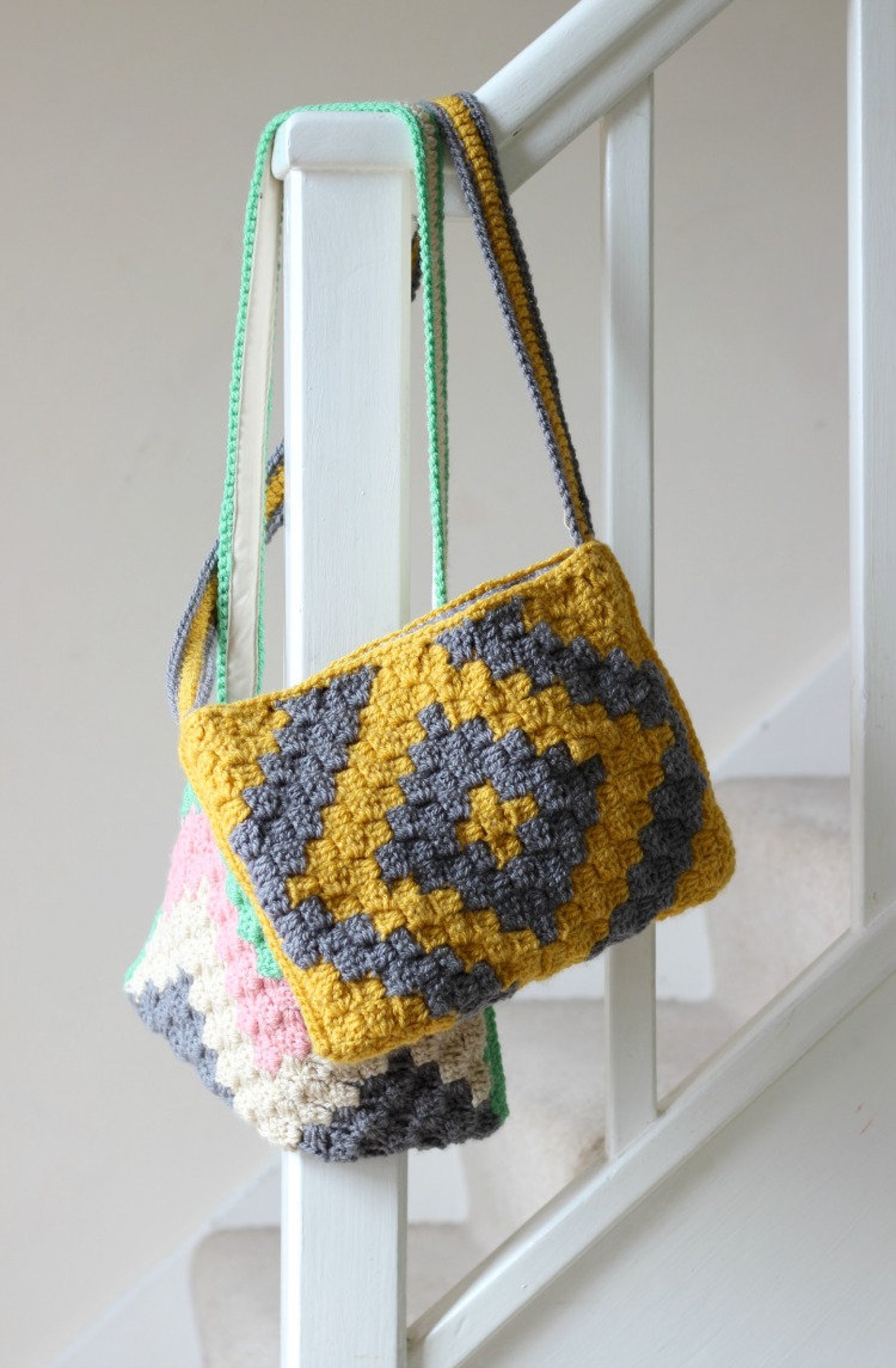 C2C Geo Bag Crochet PDF Pattern. 3 Designs Included! - Etsy