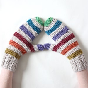 Bifrost crochet mittens. A PDF written Pattern. image 4