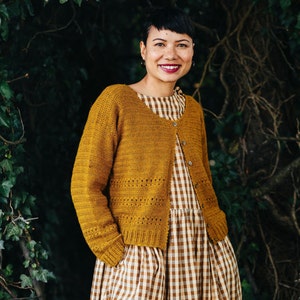 She Sells Seashells Crochet Cardigan PDF written Pattern.