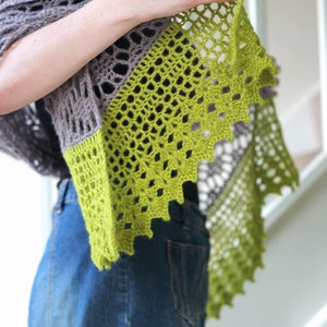 Emergence of Spring. A Crochet Wrap. Written Crochet Pattern PDF download.