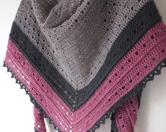 Waking Winter Crochet Shawl. Written PDF Pattern