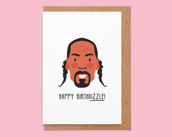 Hip Hop Birthday Card - Birthday Card Pun, Rap Birthday Card, Happy Birthdizzle