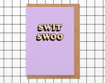 Swit Swoo.valentines card for boyfriend.For Him.Husband valentines card.Funny valentines.Valentines.Joke Valentines card.Funny anniversary