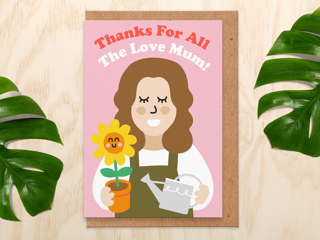 Mothers Day Card Uk.funny Mothers Day Card.thankyou Mum.happy Etsy