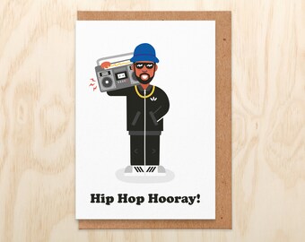 Hip Hop Hooray Birthday Card - Cool Birthday Card For Him