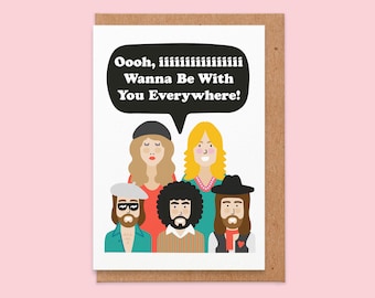 I Wanna Be With You Everywhere.Valentines card boyfriend.valentine card funny.for him.for her