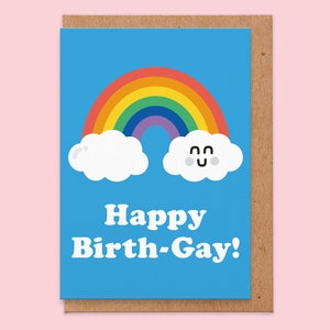 Happy Birth-Gay Birthday Card - Gay Birthday Card Boyfriend, Girlfriend