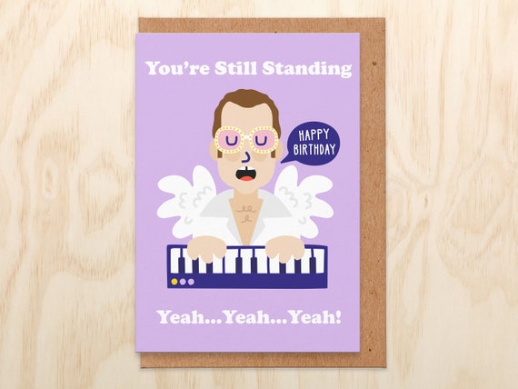 Funny Birthday Card Elton John Birthday Card Birthday Card - Etsy Canada