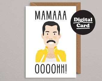 Printable mothers Day Card.Funny Printable Mothers Day Card.Downloadable card.Digital Card.Instant Download.Mama Mothers day card