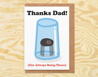 Fathers Day Card From Daughter.Thanks Dad For Always Being There.Fathers Day.Dad Card.Cute Fathers Day.Best dad