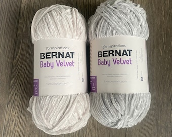 YARN - 1 Ball of BERNAT Baby Velvet (2 color options)