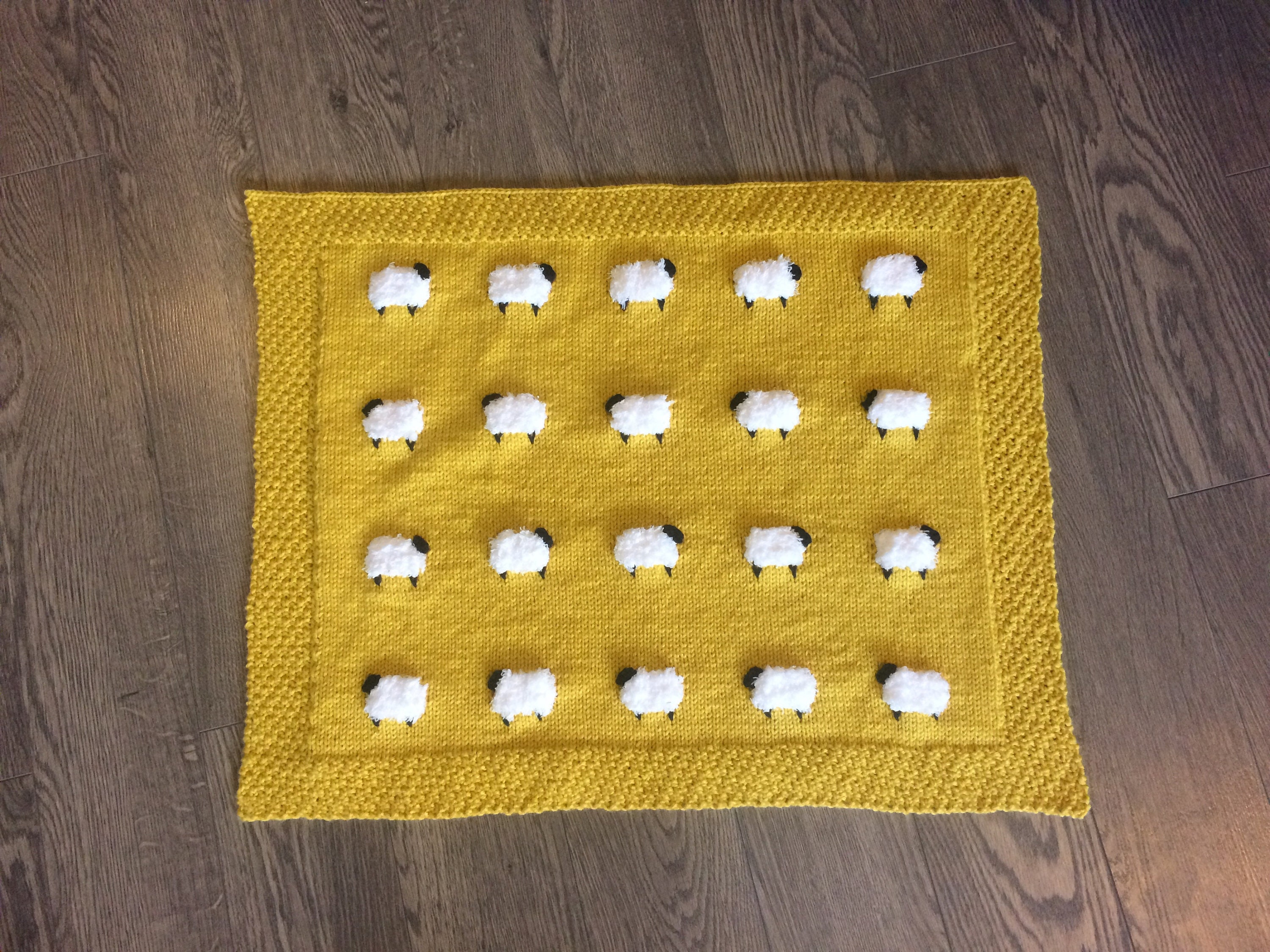 Knit PATTERN Fuzzy Sheep Baby Blanket Etsy UK
