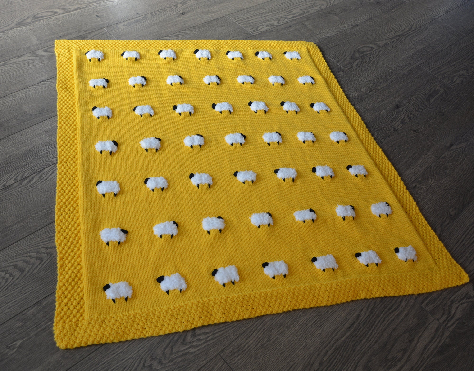 Knit PATTERN Fuzzy Sheep Baby Blanket Etsy UK