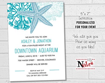 ocean invitation etsy