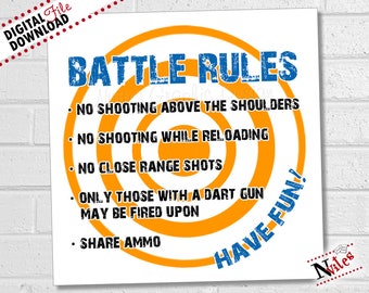 Official Nerf War Rules Printable