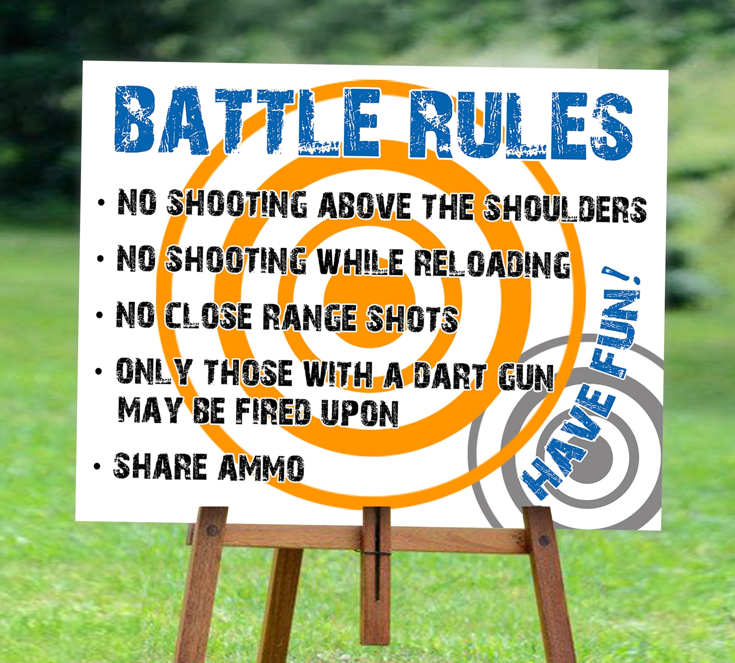 Dart Party Rules Sign Dart Battle Party Decor Poster Dart - Etsy