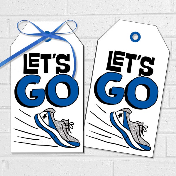 Track Good Luck Tags, Track Meet Let's Go Treat or Snack Bags, Printable Runner Favors or Stickers, Gift for Track and Field Team