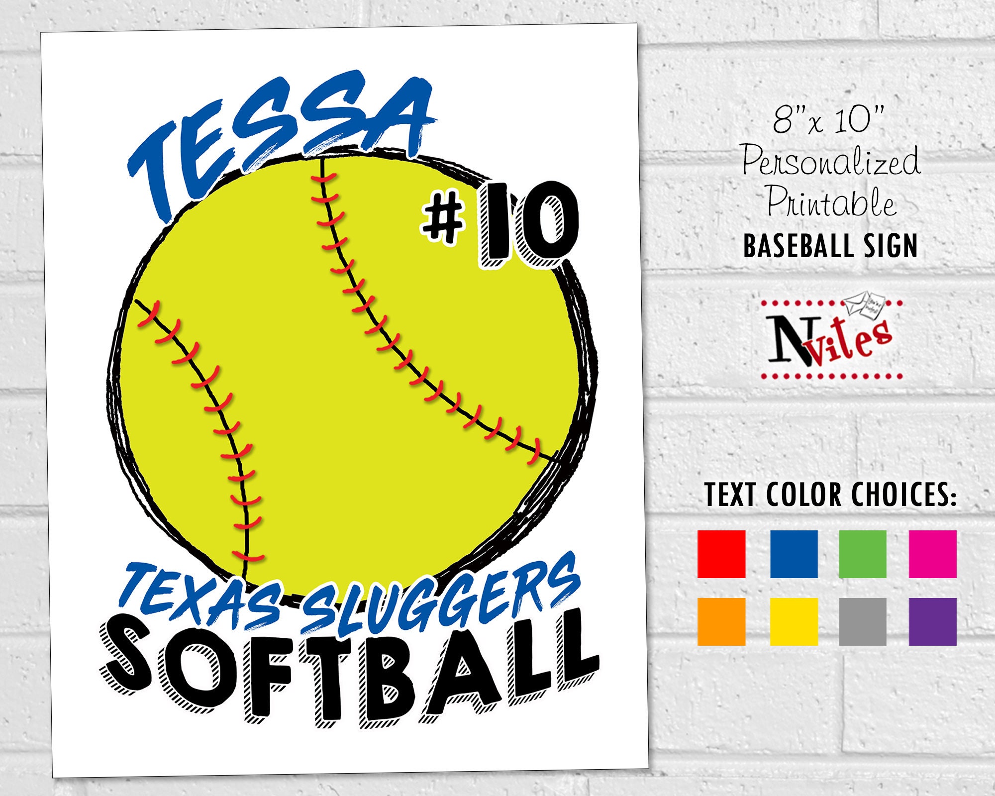 Door Hangers Home Décor Home & Living Softball door hangers baseball