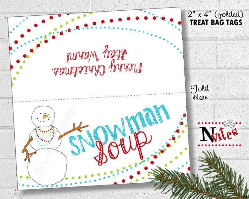 Snowman Soup Bag Toppers, Snowman Soup Tags, Getaway Handle Notion, Xmas Deal with Wrappers, Do it yourself Social gathering Prefer Tags, Snowman Wrapper PRINTABLE graphic about Snowman Soup Printable Tags titled Snowman Soup Bag Toppers, Snowman Soup Tags, Vacation Take care of Strategy, Xmas Address Wrappers, Do it yourself Bash Like Tags, Snowman Wrapper PRINTABLE
